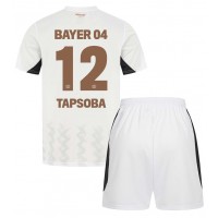 Bayer Leverkusen Edmond Tapsoba #12 Bortatröja Barn 2024-25 Kortärmad (+ Korta byxor)